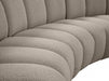 Infinity Taupe Boucle Fabric Loveseat - 643Taupe-2PC - Vega Furniture