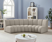 Infinity Taupe Boucle Fabric Sofa - 643Taupe-3PC - Vega Furniture