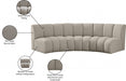 Infinity Taupe Boucle Fabric Sofa - 643Taupe-3PC - Vega Furniture