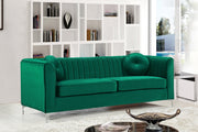 Isabelle Green Velvet Sofa - 612Green-S - Vega Furniture