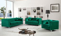 Isabelle Green Velvet Sofa - 612Green-S - Vega Furniture