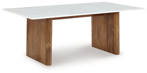 Isanti Light Brown/White Coffee Table - T662-1 - Vega Furniture