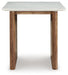 Isanti Light Brown/White End Table - T662-3 - Vega Furniture