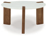 Isanti White/Brown Coffee Table - T652-8 - Vega Furniture