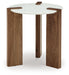 Isanti White/Brown End Table - T652-6 - Vega Furniture