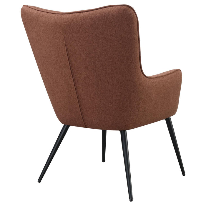 Isla Upholstered Flared Arms Accent Chair with Grid Tufted - 909468 - Vega Furniture