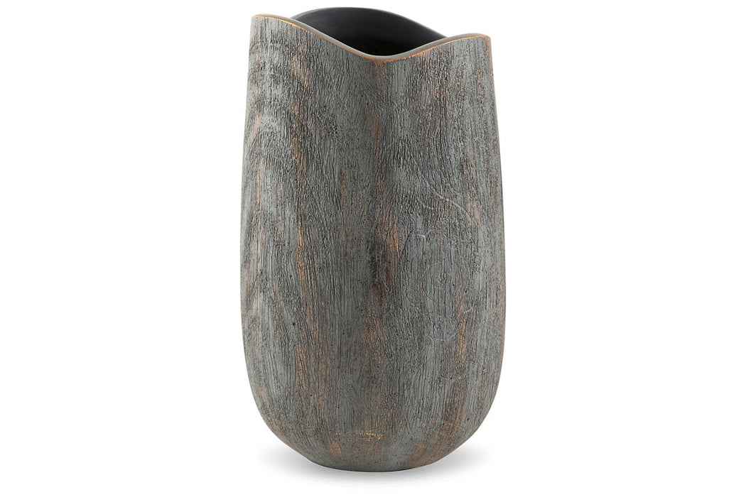 Iverly Antique Gray Vase - A2000548 - Vega Furniture