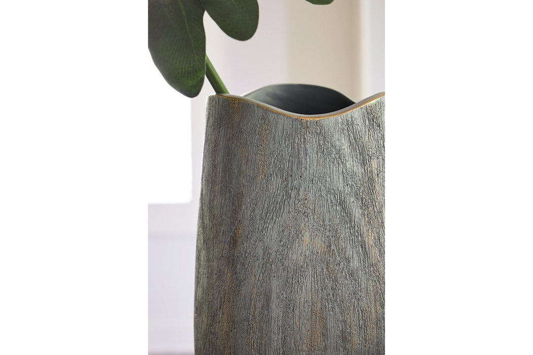 Iverly Antique Gray Vase - A2000548 - Vega Furniture