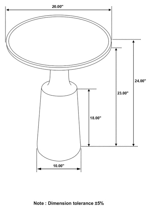 Ixia Round Accent Table - 915105 - Vega Furniture