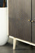 Ixora White Washed/Black 2-Door Accent Cabinet - 953430 - Vega Furniture