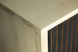 Ixora White Washed/Black 2-Door Accent Cabinet - 953430 - Vega Furniture