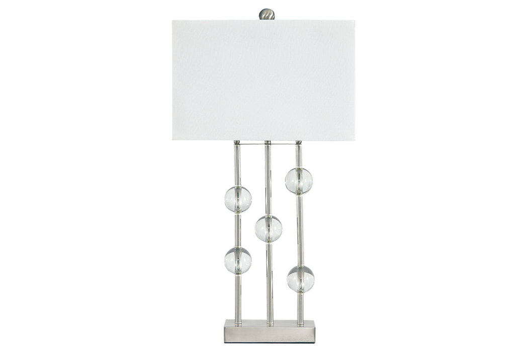 Jaala Clear/Silver Finish Table Lamp - L428064 - Vega Furniture