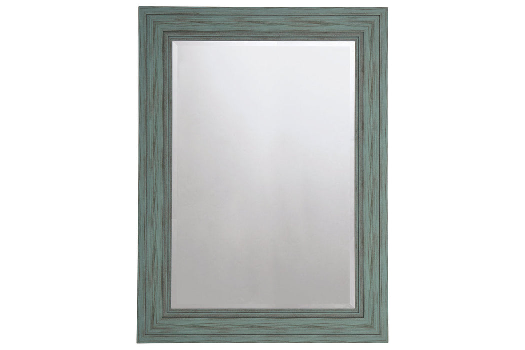 Jacee Antique Teal Accent Mirror - A8010220 - Vega Furniture