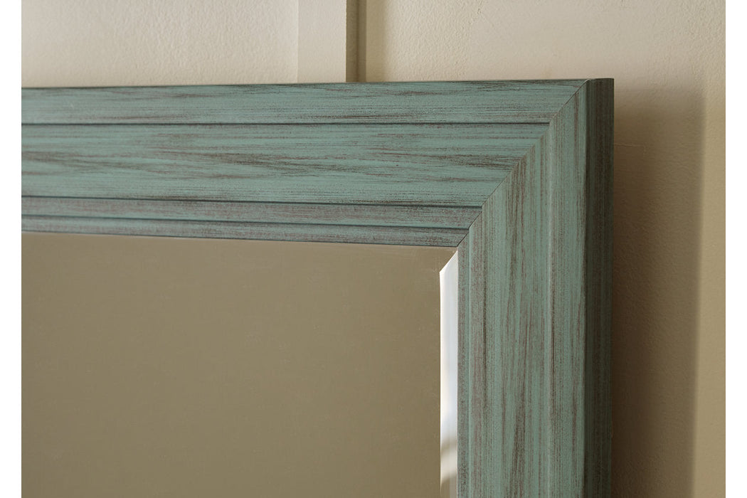 Jacee Antique Teal Accent Mirror - A8010220 - Vega Furniture