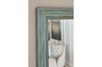 Jacee Antique Teal Floor Mirror - A8010221 - Vega Furniture