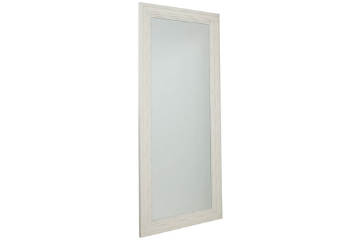 Jacee Antique White Floor Mirror - A8010217 - Vega Furniture