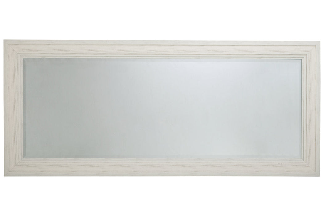 Jacee Antique White Floor Mirror - A8010217 - Vega Furniture