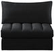 Jacob Black Velvet Modular Armless Chair - 649Black-Armless - Vega Furniture