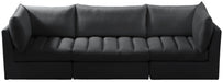 Jacob Black Velvet Modular Sofa - 649Black-S103 - Vega Furniture