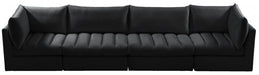 Jacob Black Velvet Modular Sofa - 649Black-S140 - Vega Furniture