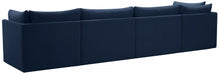 Jacob Blue Velvet Modular Sofa - 649Navy-S140 - Vega Furniture