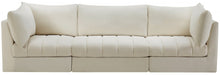 Jacob Cream Velvet Modular Sofa - 649Cream-S103 - Vega Furniture