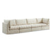 Jacob Cream Velvet Modular Sofa - 649Cream-S140 - Vega Furniture