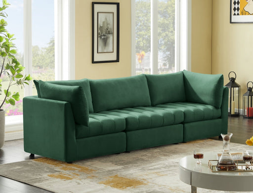 Jacob Green Velvet Modular Sofa - 649Green-S103 - Vega Furniture