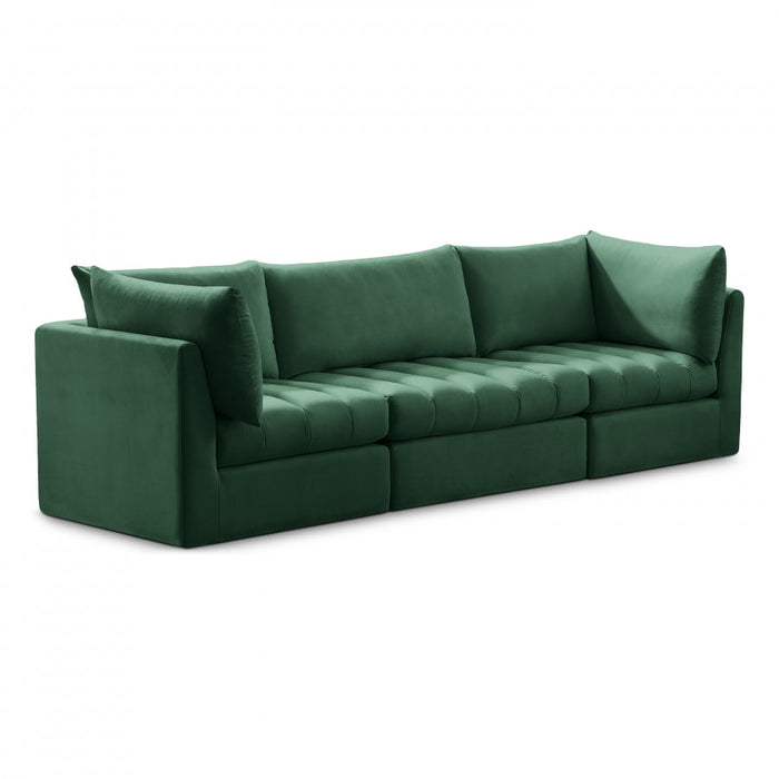 Jacob Green Velvet Modular Sofa - 649Green-S103 - Vega Furniture