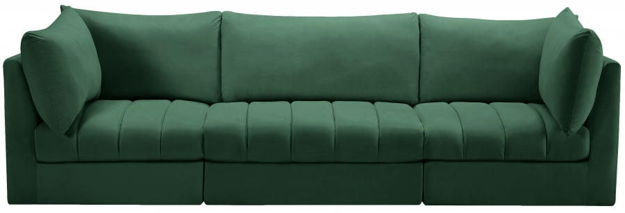 Jacob Green Velvet Modular Sofa - 649Green-S103 - Vega Furniture