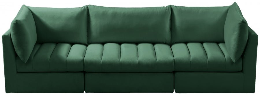 Jacob Green Velvet Modular Sofa - 649Green-S103 - Vega Furniture