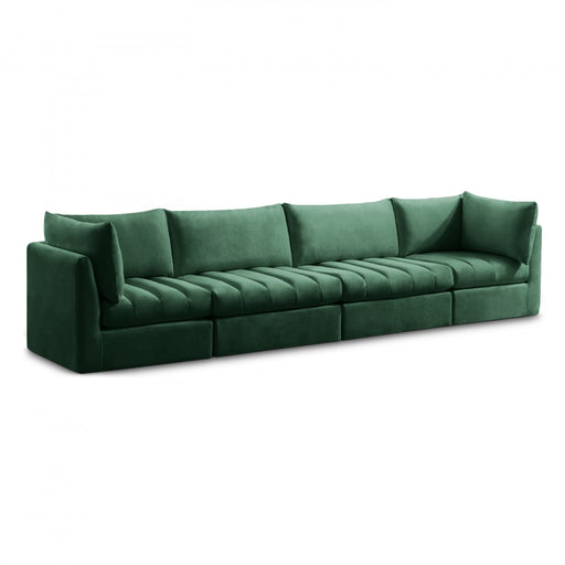 Jacob Green Velvet Modular Sofa - 649Green-S140 - Vega Furniture