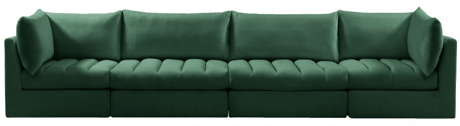 Jacob Green Velvet Modular Sofa - 649Green-S140 - Vega Furniture