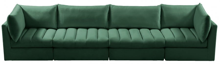 Jacob Green Velvet Modular Sofa - 649Green-S140 - Vega Furniture