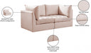 Jacob Pink Velvet Modular Loveseat - 649Pink-S66 - Vega Furniture