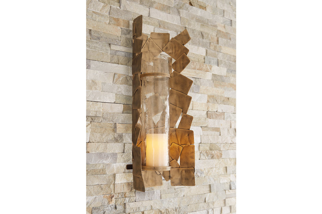 Jailene Antique Gold Wall Sconce - A8010187 - Vega Furniture