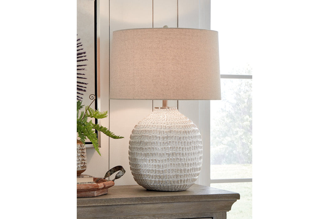 Jamon Beige Table Lamp - L100764 - Vega Furniture