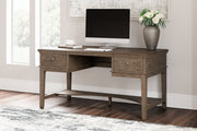 Janismore Weathered Gray Home Office Storage Leg Desk - H776-26 - Vega Furniture