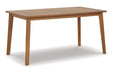 Janiyah Light Brown Outdoor Dining Table - P407-625 - Vega Furniture