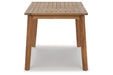 Janiyah Light Brown Outdoor Dining Table - P407-625 - Vega Furniture