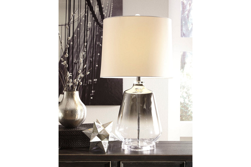 Jaslyn Silver Finish Table Lamp - L430414 - Vega Furniture