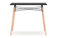 Jaspeni Black/Natural Home Office Desk - H020-10 - Vega Furniture