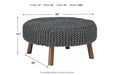 Jassmyn Charcoal Oversized Accent Ottoman - A3000216 - Vega Furniture