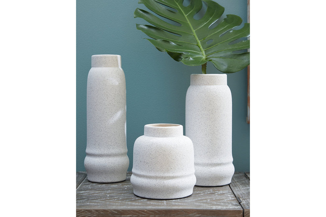 Jayden White Vase, Set of 3 - A2000428 - Vega Furniture