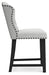 Jeanette Linen Counter Height Barstool, Set of 2 - D702-124 - Vega Furniture
