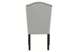 Jeanette Linen Dining Chair, Set of 2 - D702-01 - Vega Furniture