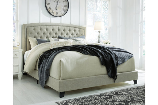 Jerary Gray Queen Upholstered Bed - B090-781 - Vega Furniture