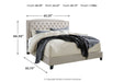 Jerary Gray Queen Upholstered Bed - B090-781 - Vega Furniture