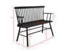 Jerimiah Spindleback Black Bench - 4185-BENCH-BK - Vega Furniture