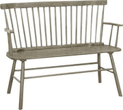 Jerimiah Spindleback Gray Bench - 4185-BENCH-GY - Vega Furniture